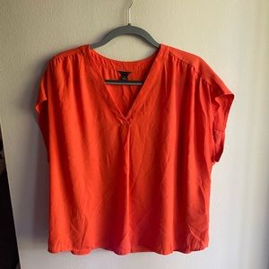 Orange Ann Taylor Blouse